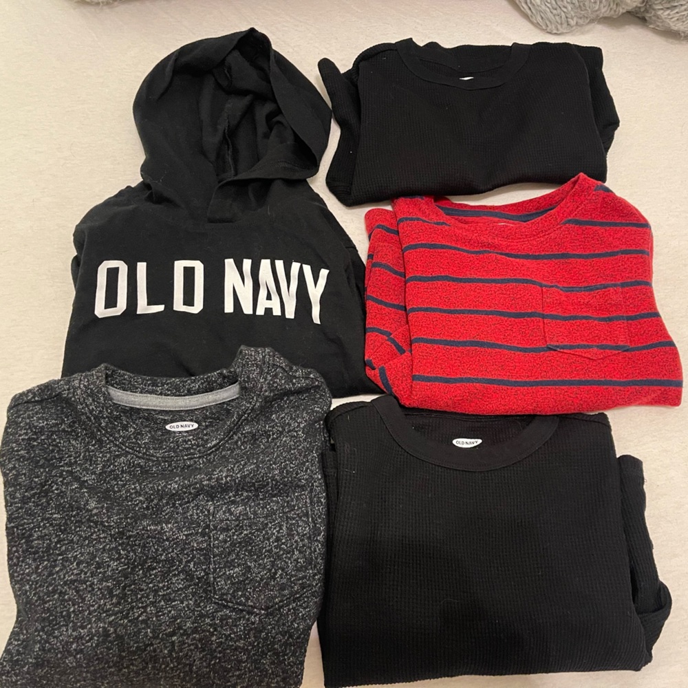 Bundle of Boys XS Long Sleeve Shirts OLD NAVY